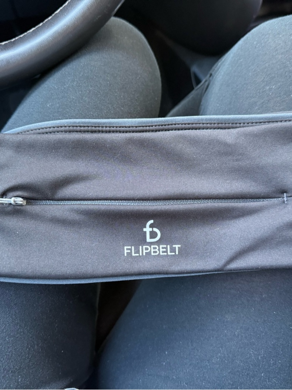 FlipBelt Women's Black Key & Card Holder Belt